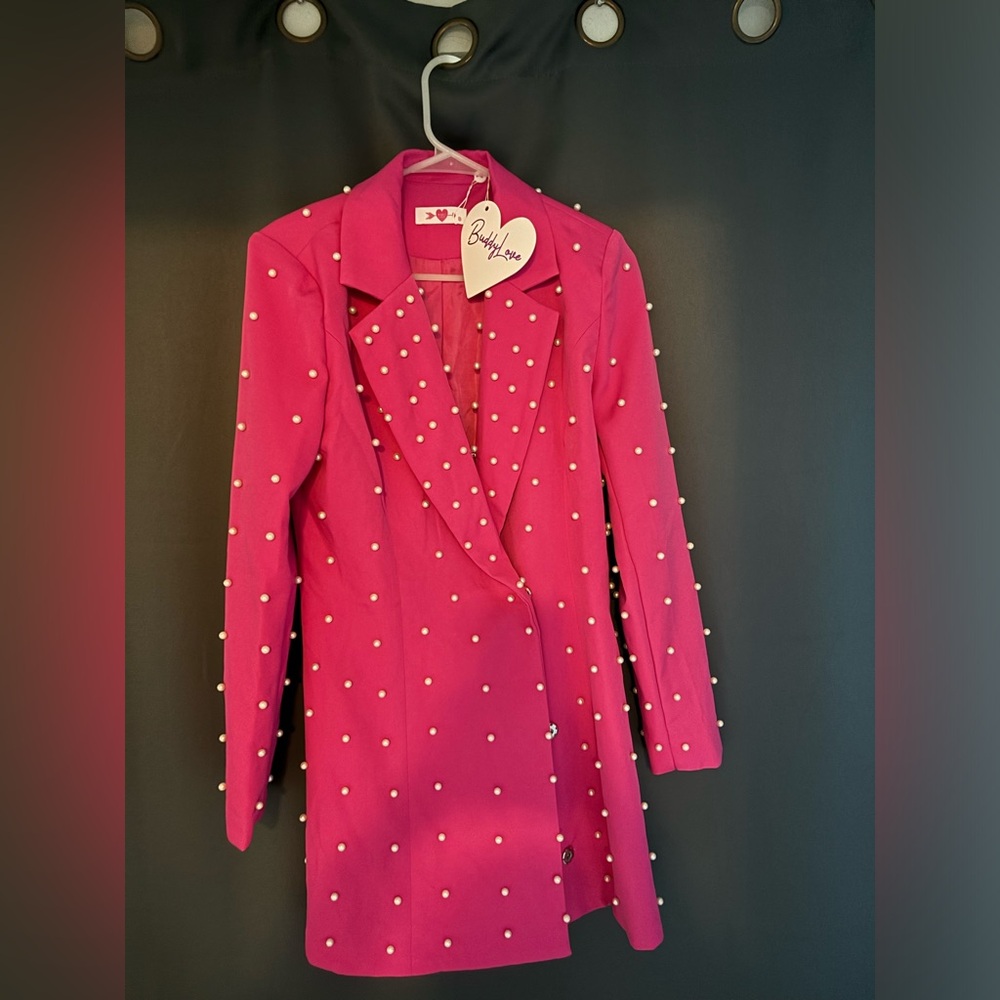 NWT Buddy Love Pink and Pearl dress